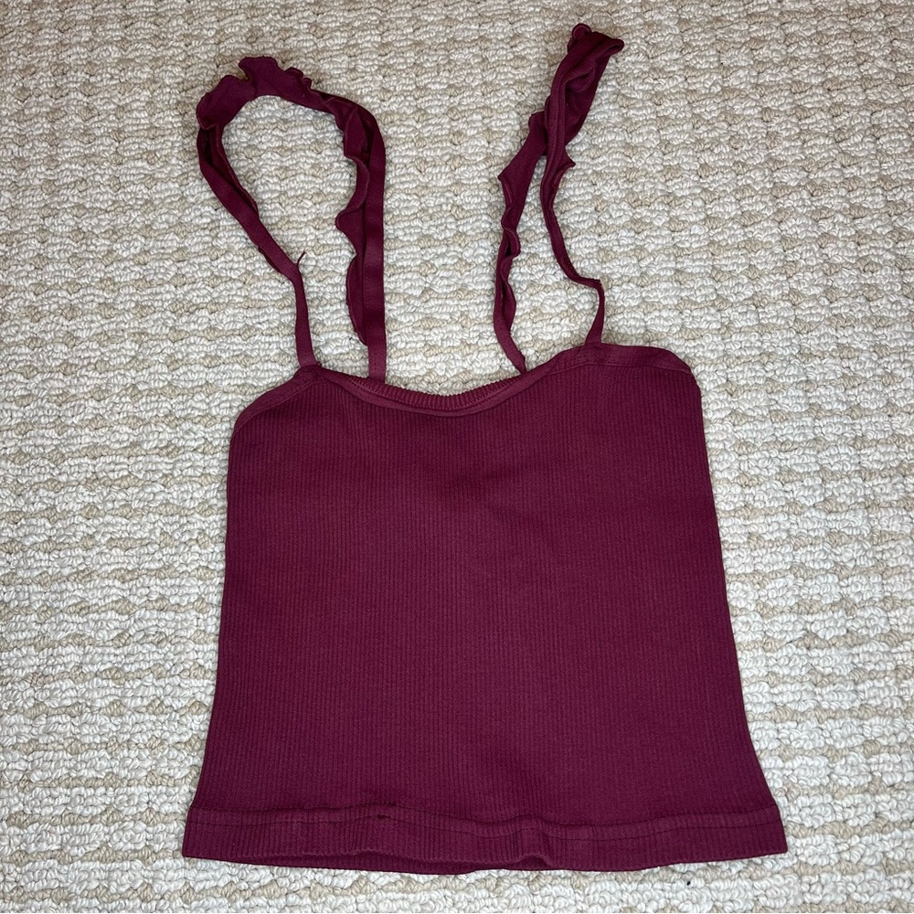 NWOT Free People Happiness Runs Flirty Crop